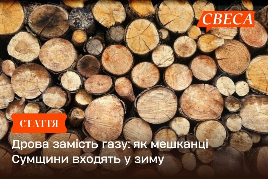 Дрова замість газу: як мешканці Сумщини входять у зиму